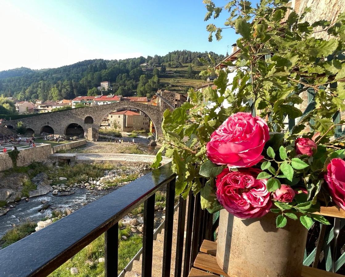 Apartamento Colgante Al Rio Con Vistas Al Puente Camprodon Luaran gambar