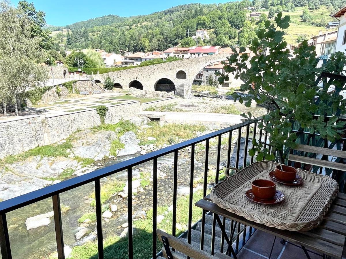 Apartamento Colgante Al Rio Con Vistas Al Puente Camprodon Luaran gambar