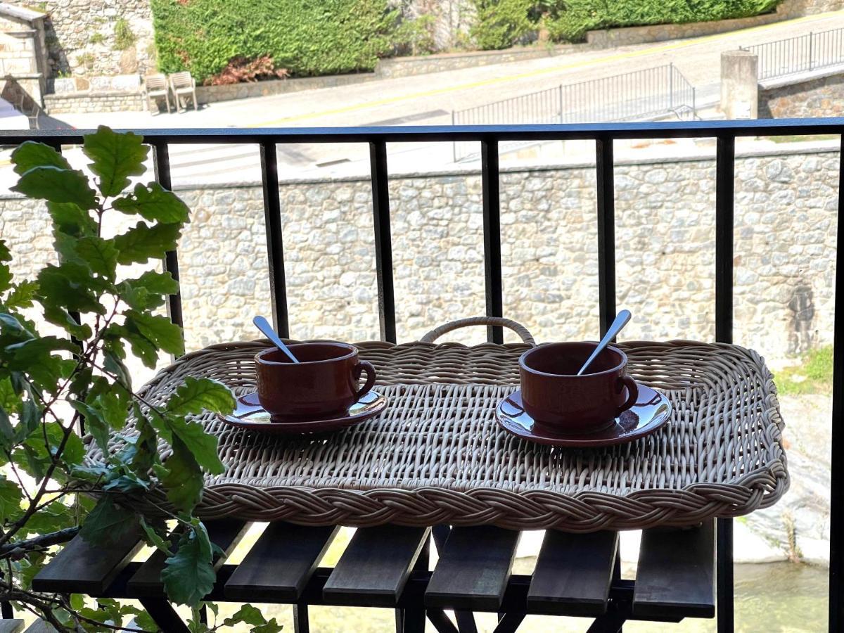 Apartamento Colgante Al Rio Con Vistas Al Puente Camprodon Luaran gambar