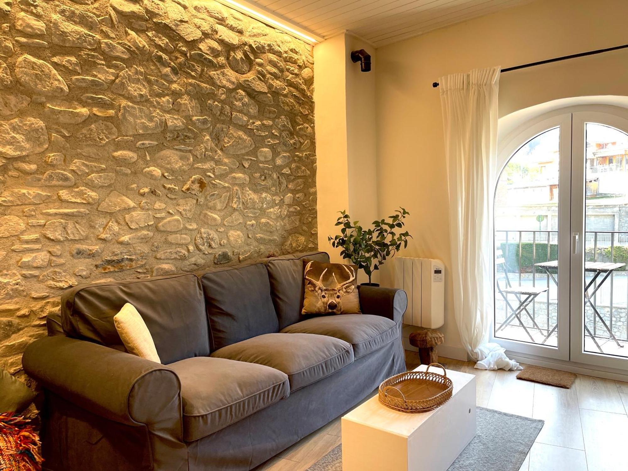 Apartamento Colgante Al Rio Con Vistas Al Puente Camprodon Luaran gambar